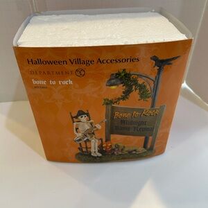 Retired Department 56 Bone to Rock Skeleton Figurine